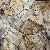 Arhaus Petra 72"D Petrified Wood Table 30"H
