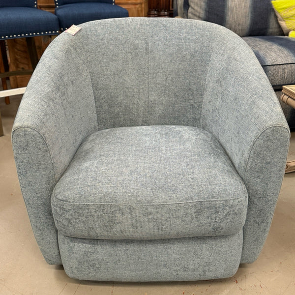 Lexington Dorset French Blue Swivel Chair 34x32x32.5