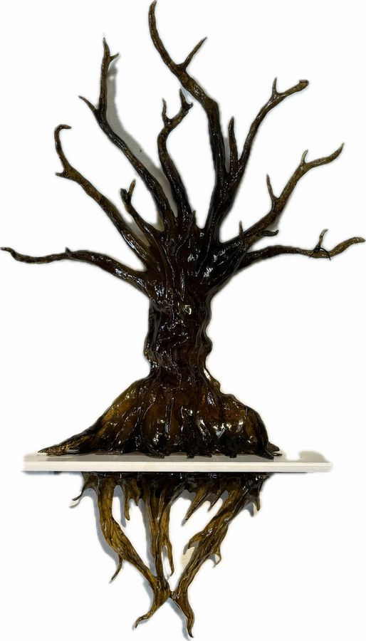 Resin Art Tree by Brad Oldham 30x5x56