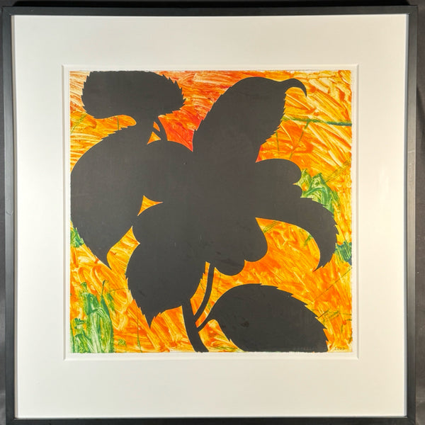 Black & Yellow Floral By Billy Hassell 32x2x33