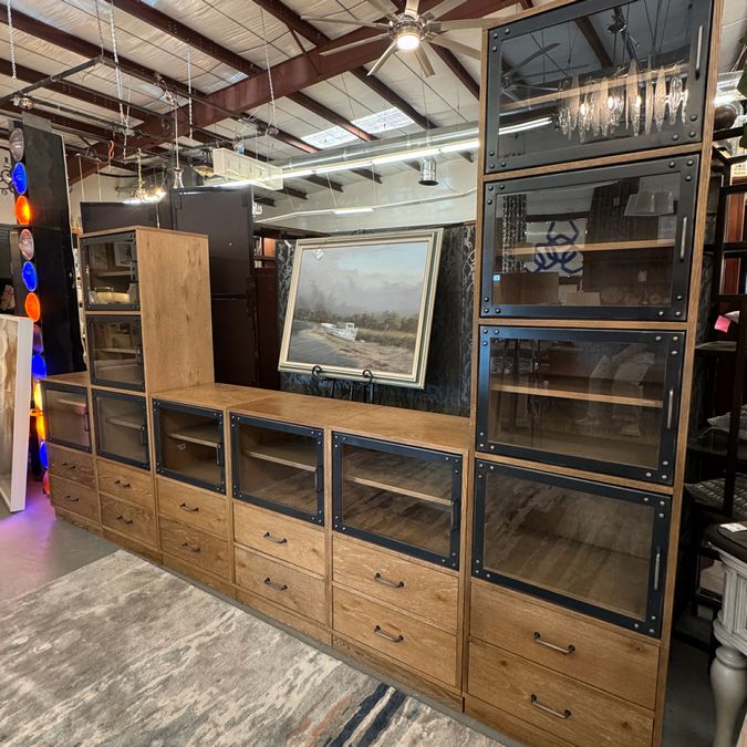 SET/6 Arhaus Curiosity Cubby Cabinets 131x16x83/67