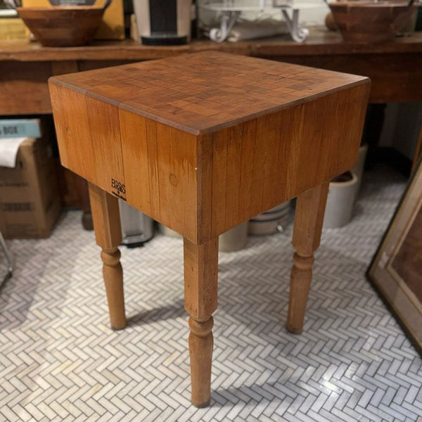 Vintage John Boos Block French Maple Butcher Block 24x24x34