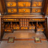 Theodore Alexander Chippendale Style Burl Wood Secretary 31x20x88