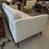 NEW Custom Gray Subtle Zebra Sofa W/Retro Lines 87x36x33
