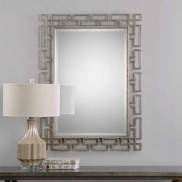 Uttermost Agata Greek Key Style Mirror 33x45