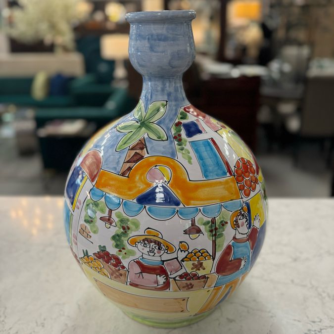 Italian Pottery La Musa XL Jug 20.5"H