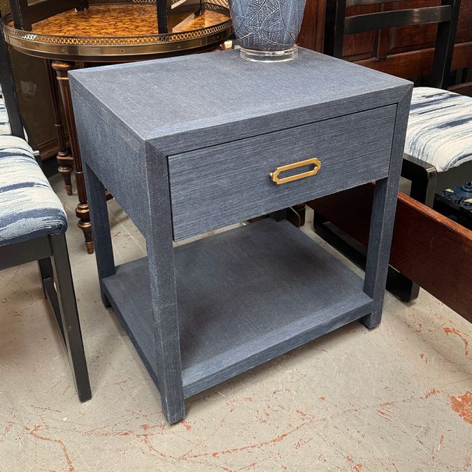 Williams & Gold Ariel Navy Sawgrass 1-Drw Nightstand 24x19x27