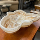 Large Organic Shaped Onyx Bowl 18.5x16x4.5