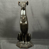 Large Greyhound Ceramic Statue 27"H