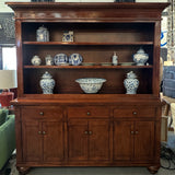 Solid Wood 2-Pc Credenza W/Hutch 74x19x84
