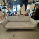 NEW Custom Gray Subtle Zebra Sofa W/Retro Lines 87x36x33