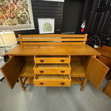 Warren Hile Arts & Crafts Oak Sideboard Early 20th C 60x21.5x26.5