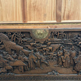 Early 19thC Chinese Carved Camphor Chest by The Original Majestic Co. Hong Kong