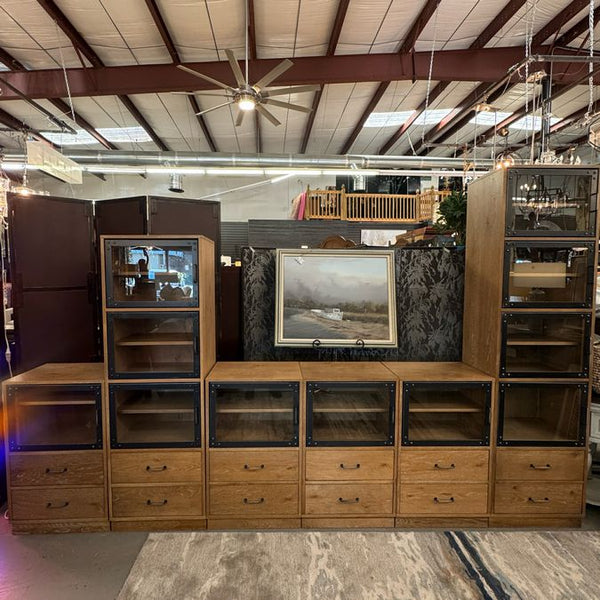 SET/6 Arhaus Curiosity Cubby Cabinets 131x16x83/67