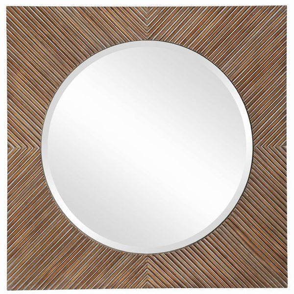 Uttermost 09689 Uma Sq Wood Framed Mirror 30x30x2 NEW