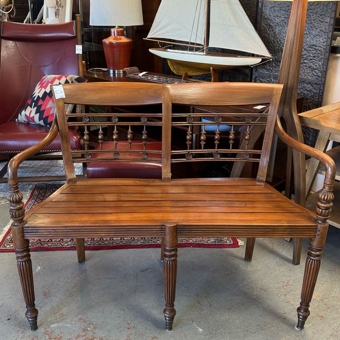 Arhaus Wooden Accent Bench 43x23x33