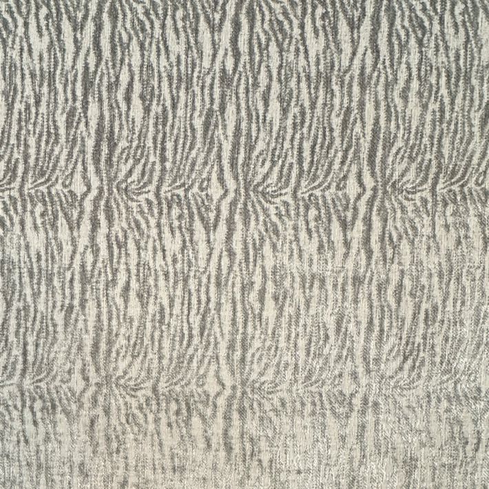 NEW Custom Gray Subtle Zebra Sofa W/Retro Lines 87x36x33