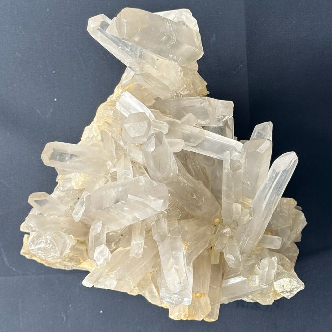 Sm White Quartz Calcite Crystal Specimen 7x7x6.5