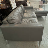 Cantoni American Leather Gray 2-Pc Sectional 84"L