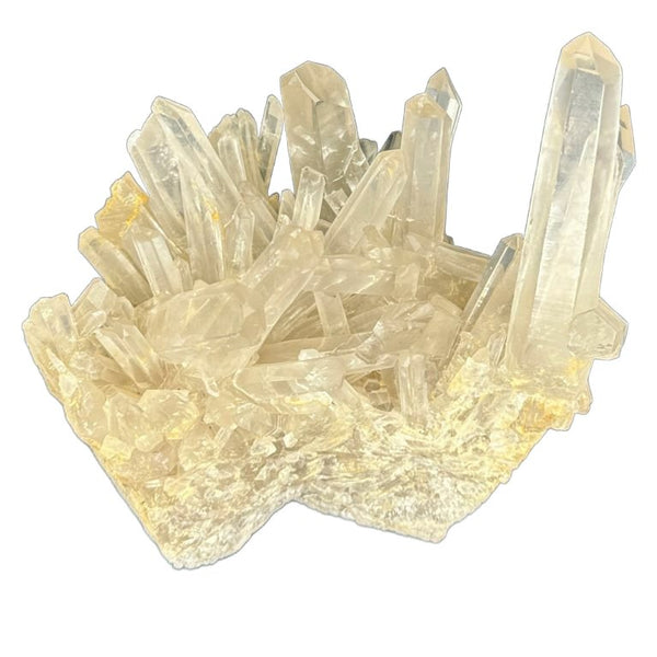 Sm White Quartz Calcite Crystal Specimen 7x7x6.5