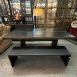 Arhaus Mihaela Vin Rosu Table & Bench 84x39.5x30