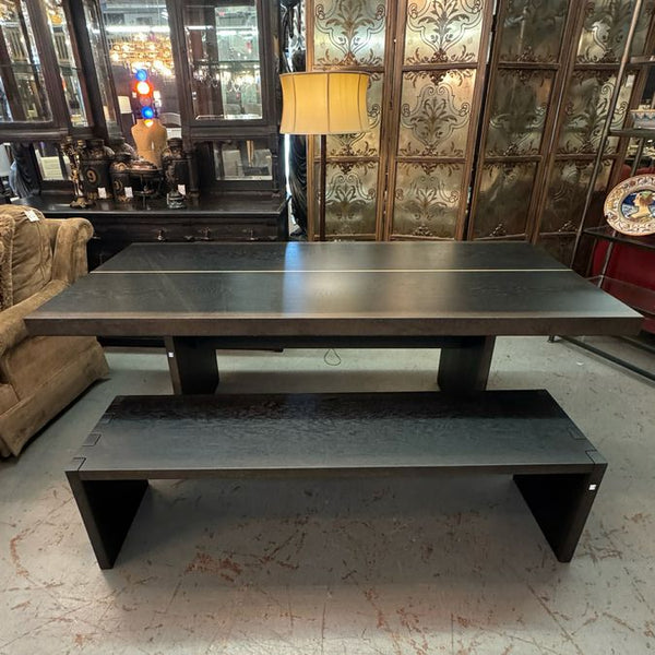 Arhaus Mihaela Vin Rosu Table & Bench 84x39.5x30
