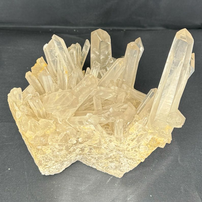 Sm White Quartz Calcite Crystal Specimen 7x7x6.5