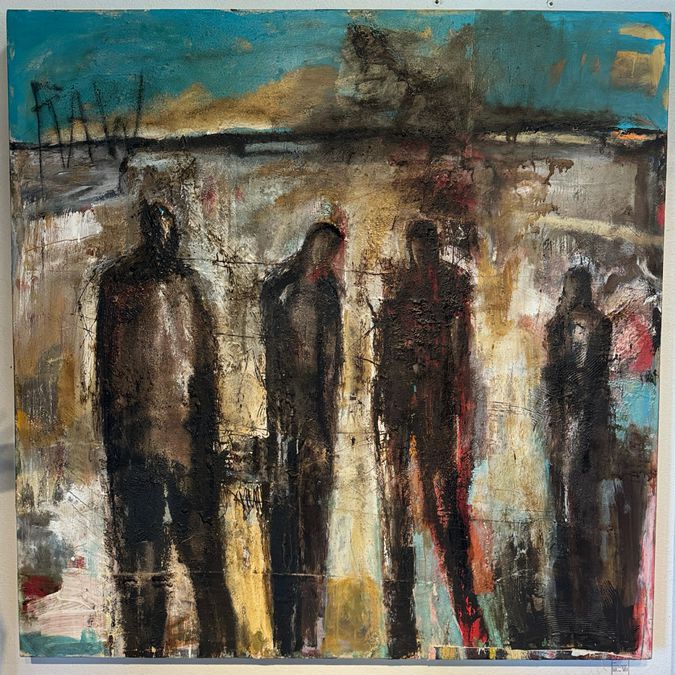 Abstract Oil Painting"Every Man" 54x54