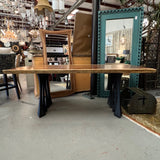 Monkey Pod Dining Table W/Flowyline Legs By J Livingstone 78x39x30