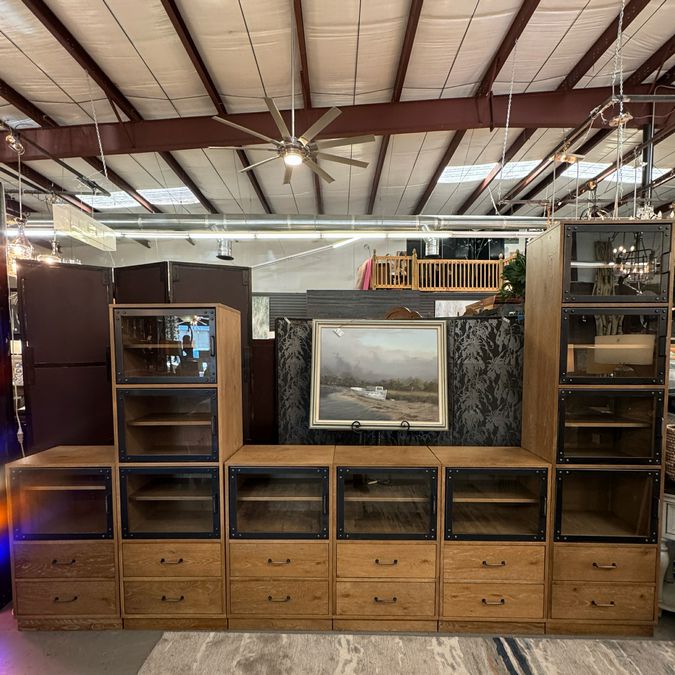 SET/6 Arhaus Curiosity Cubby Cabinets 131x16x83/67
