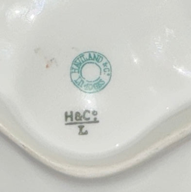 Haviland Limoges Sea Life Oyster Plate 9"Dia