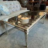 Country French Mirrored Coffee Table 52x30x18.5