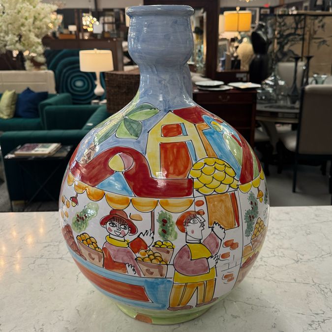 Italian Pottery La Musa XL Jug 20.5"H