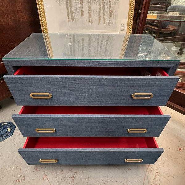 Williams & Gold Ariel Navy Sawgrass 3-Drw Chest 38x19x31
