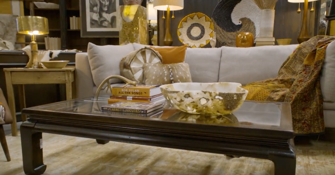 Z gallerie sequoia coffee table gold deals