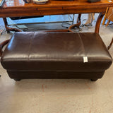 Bassett High Grade Leather Bench/Ottoman 47x23x18