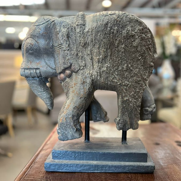 Vintage XL Elephant Sculpture 18.5"H
