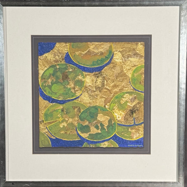 "Koi Ponds" Framed Print By Isabelle de Borchgrave 21x21