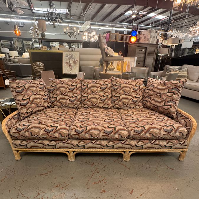Rattan Golden Girls Style Sofa 86x35x33