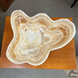 Large Organic Shaped Onyx Bowl 18.5x16x4.5