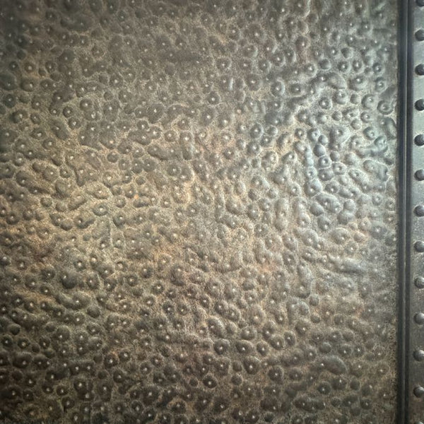 Solid Hammered Metal 4-Panel Room Divider 72x84