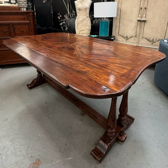 Custom Theodore Alexander Victory Oak Refectory Dining Table 66"Lx42.5"Wx30"H  A