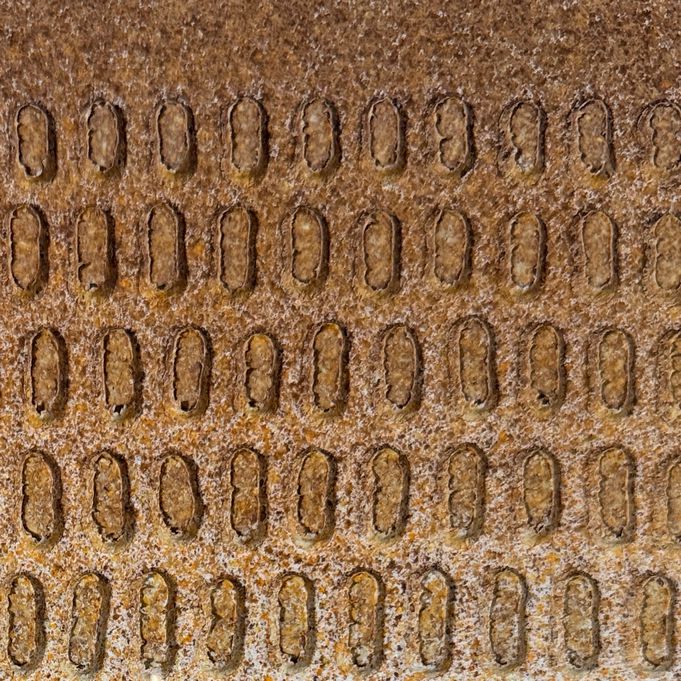 1970's Cast Paper Optical Art By Paul Maxwell 36x29