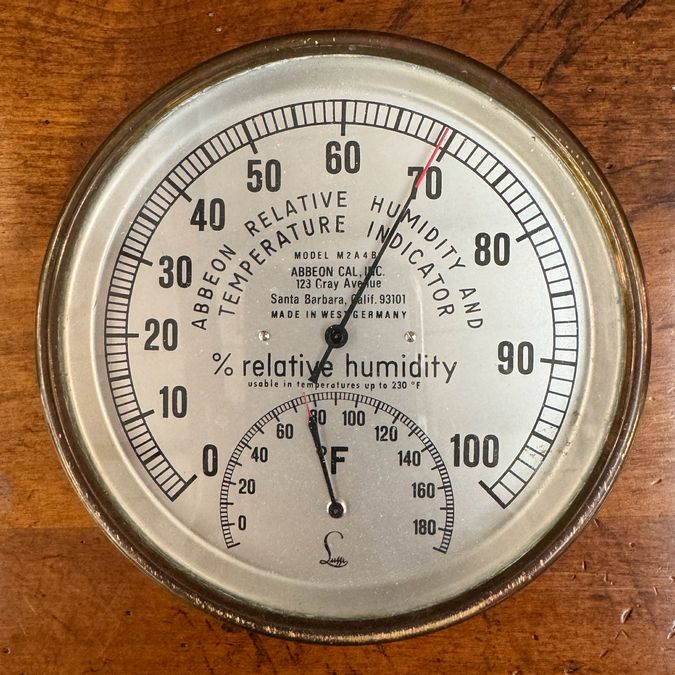 Relative Humidity Indicator by Abbeon Inc M2A4B 6"Dia