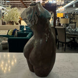 Signed Nude Raku Sculpture by Martin 17"H