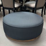 Sally Lynn Home Round Navy Ottoman 36"Dia X 13.5"H