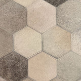 Surya Cowhide Cube Ottoman 18x18x18