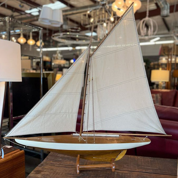 XL Model Boat W/Stand 43x6x42