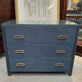 Williams & Gold Ariel Navy Sawgrass 3-Drw Chest 38x19x31