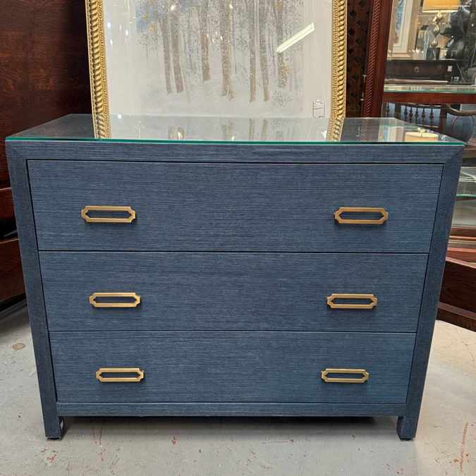 Williams & Gold Ariel Navy Sawgrass 3-Drw Chest 38x19x31